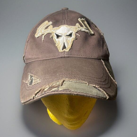 Vintage Camo Hat Youth Y2K Buck Wear Hunter To The Bone Hat‎ Buck Hunting Hat - Picture 1 of 6